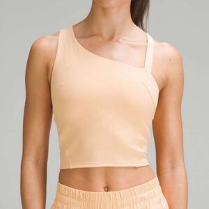 Lululemon Everlux Asymmetrical Tennis Tank Top Summer Glow